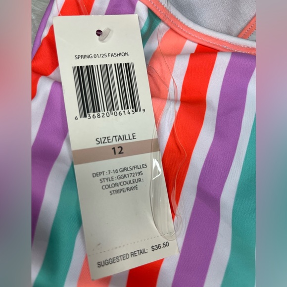 Brand New NWT Girls Guess Swim Suit One Piece size 12 - Picture 2 of 4